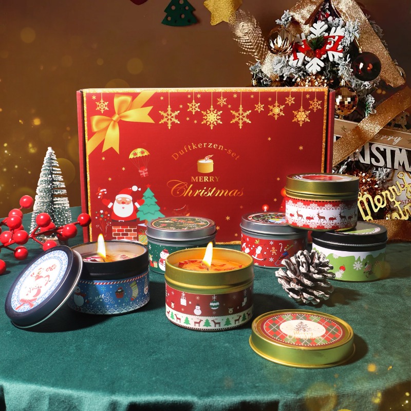 Holiday Candle Set - Set de velas aromáticas de cera
