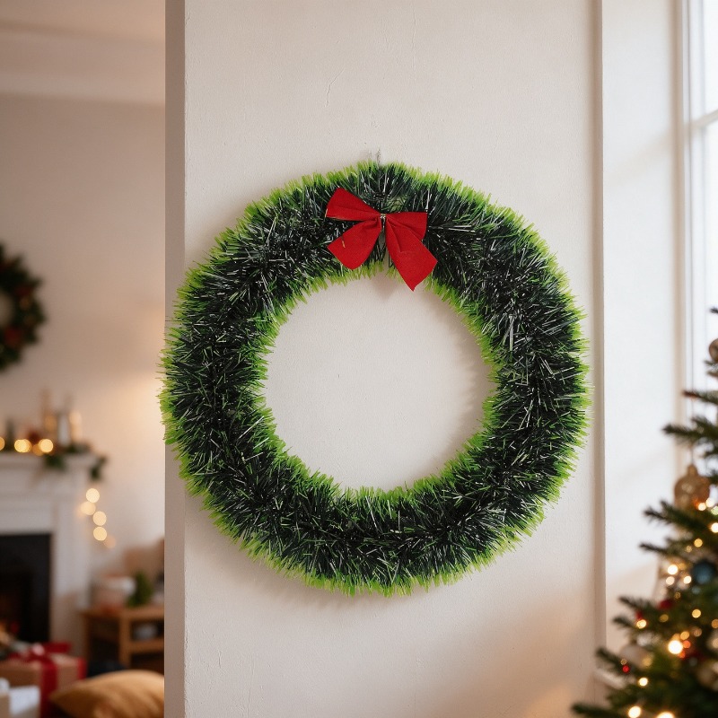 Tinsel Garland Decoration - Guirnalda navideña sencilla de tiras de