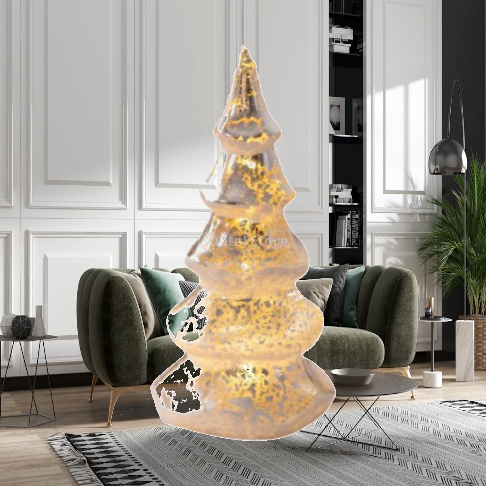 Adorno navideño artificial en  - Christmas Tree Artificial reseña y precio