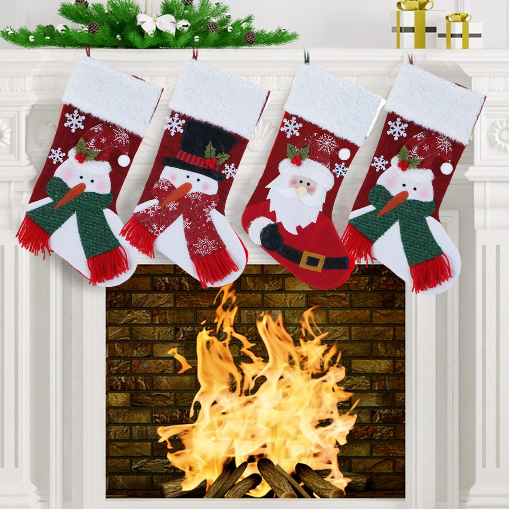 Juego de Calcetines Navideños  - Christmas Stocking Hanging reseña y precio