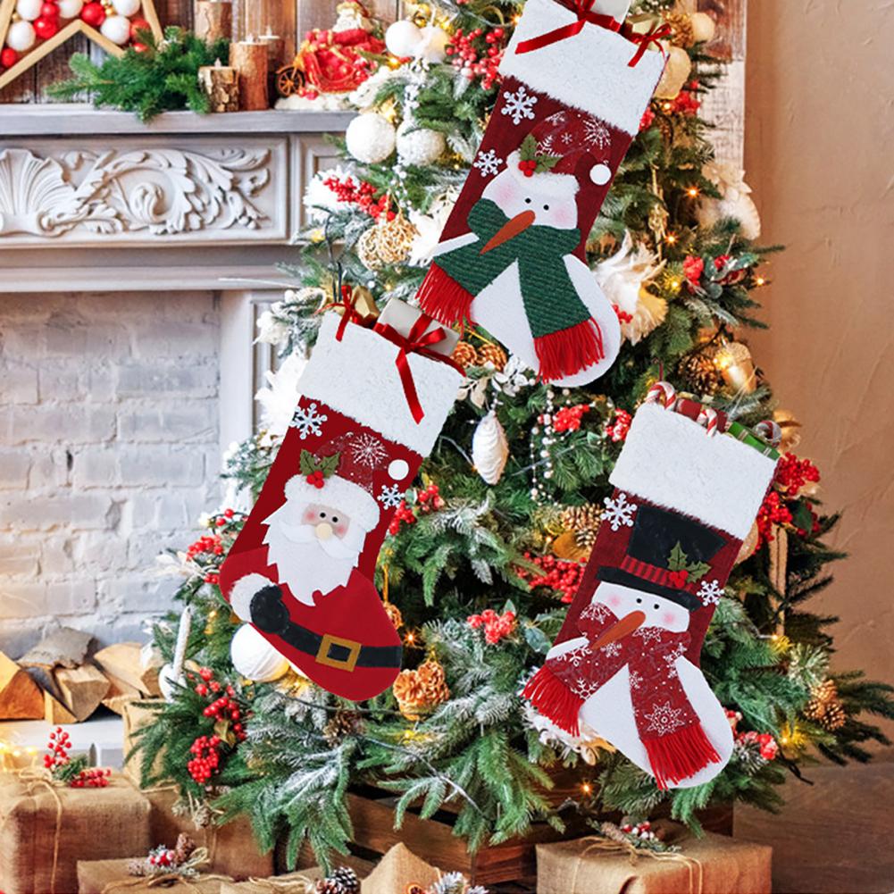 Juego de Calcetines Navideños  - Christmas Stocking Hanging reseña y precio