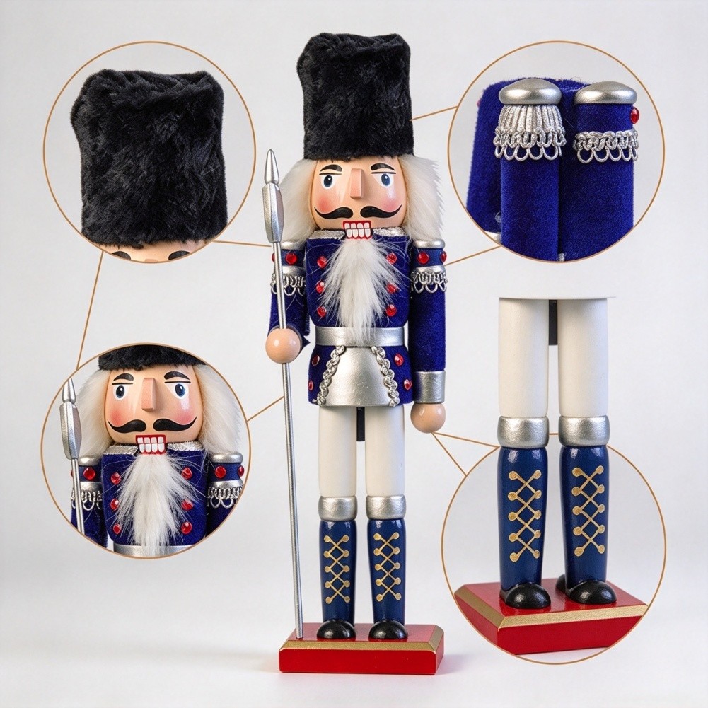 Cascanueces de madera de 30 cm - Nutcracker Figurine reseña y precio