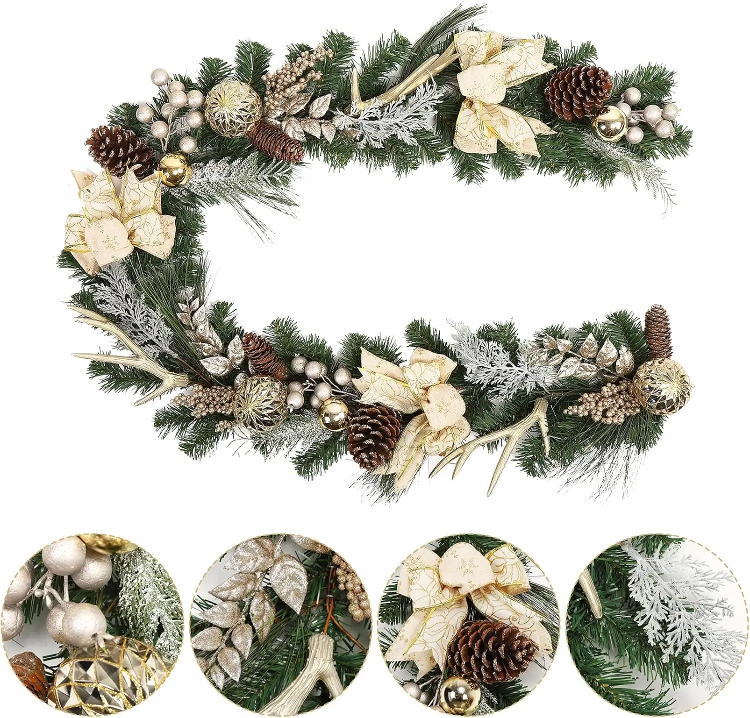 Guirnalda navideña con luces,  - Led Fairy String Lights reseña y precio