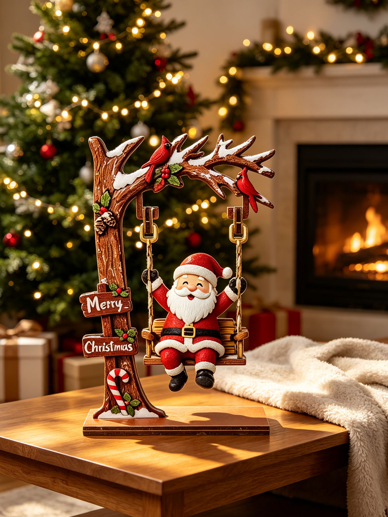Adornos navideños de madera, d - Nutcracker Figurine reseña y precio