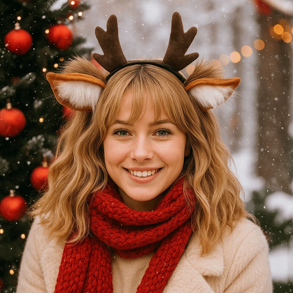 Diadema con orejas de ciervo d - Reindeer Antlers Headband reseña y precio