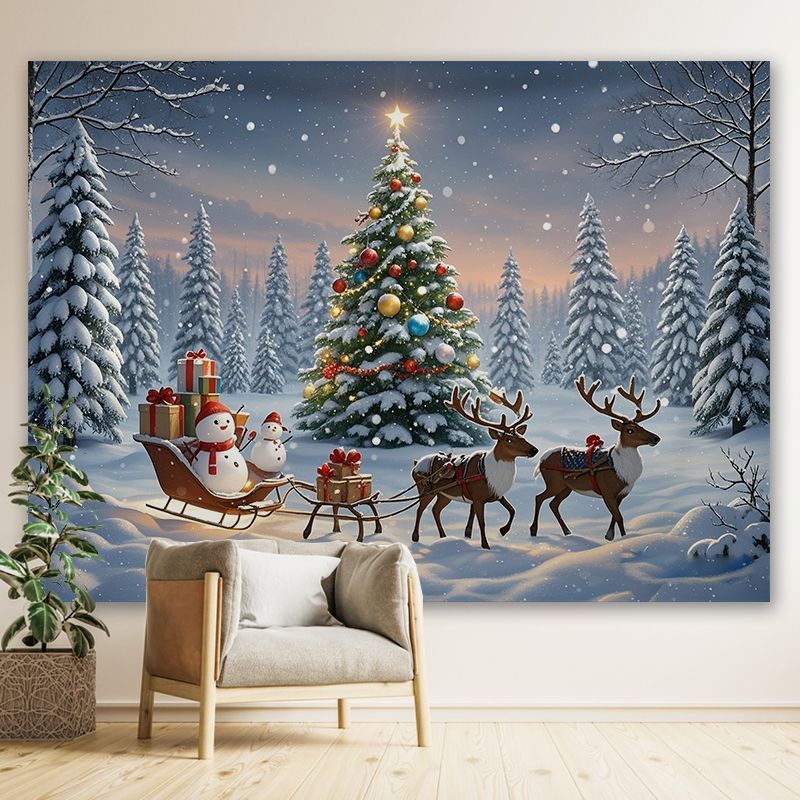 VIKAMA, tapiz de pared con mot - Christmas Tree Artificial reseña y precio