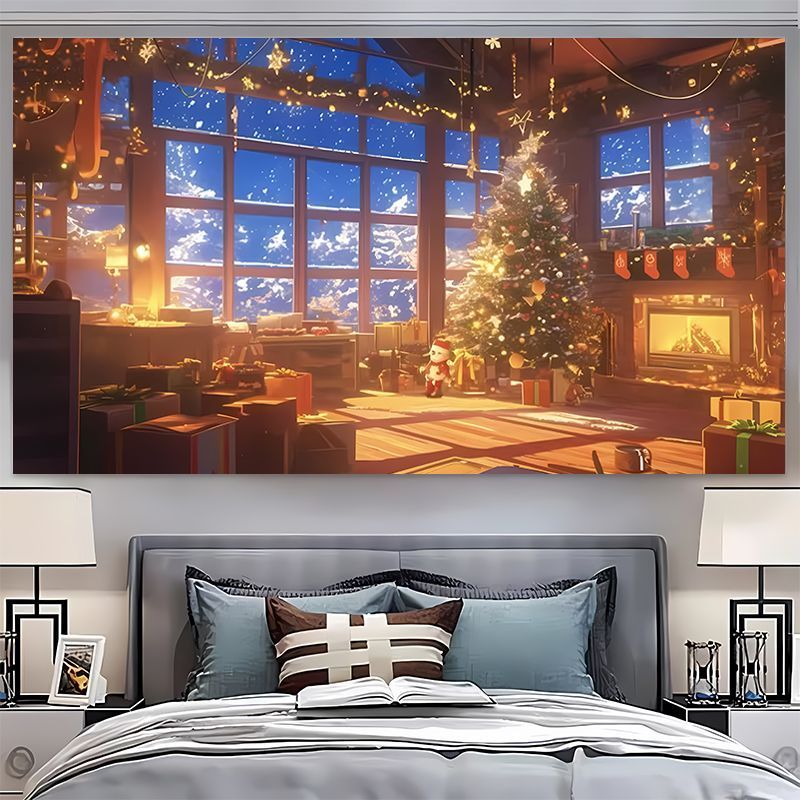 VIKAMA, tapiz de pared con mot - Christmas Tree Artificial reseña y precio