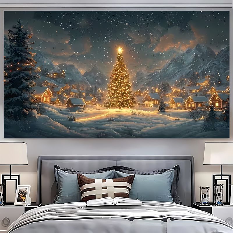 VIKAMA, tapiz de pared con mot - Christmas Tree Artificial reseña y precio