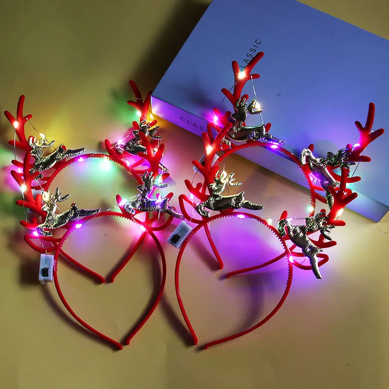 20 diademas con forma de astas - Reindeer Antlers Headband reseña y precio