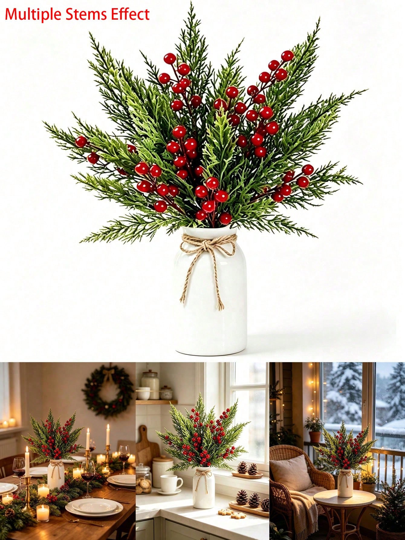 20 ramas artificiales de pino  - Christmas Tree Artificial reseña y precio